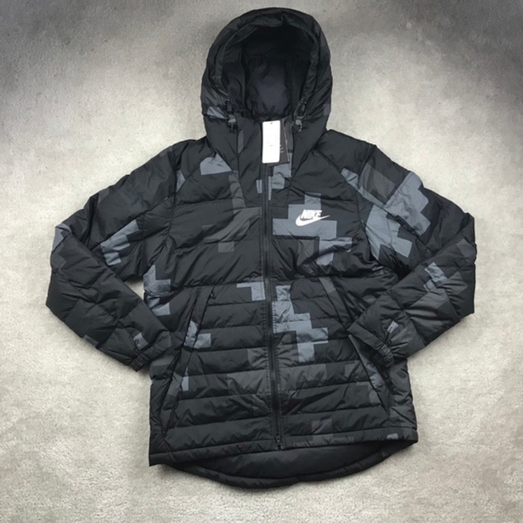 nike av15 down fill jacket black